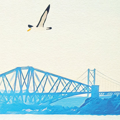 St David's Harbour - Fisherman Print - Dalgety Bay Travel Poster - Forth Bridges - Forth Road - Forth Rail Bridge - Fife Gift - Coastal Path