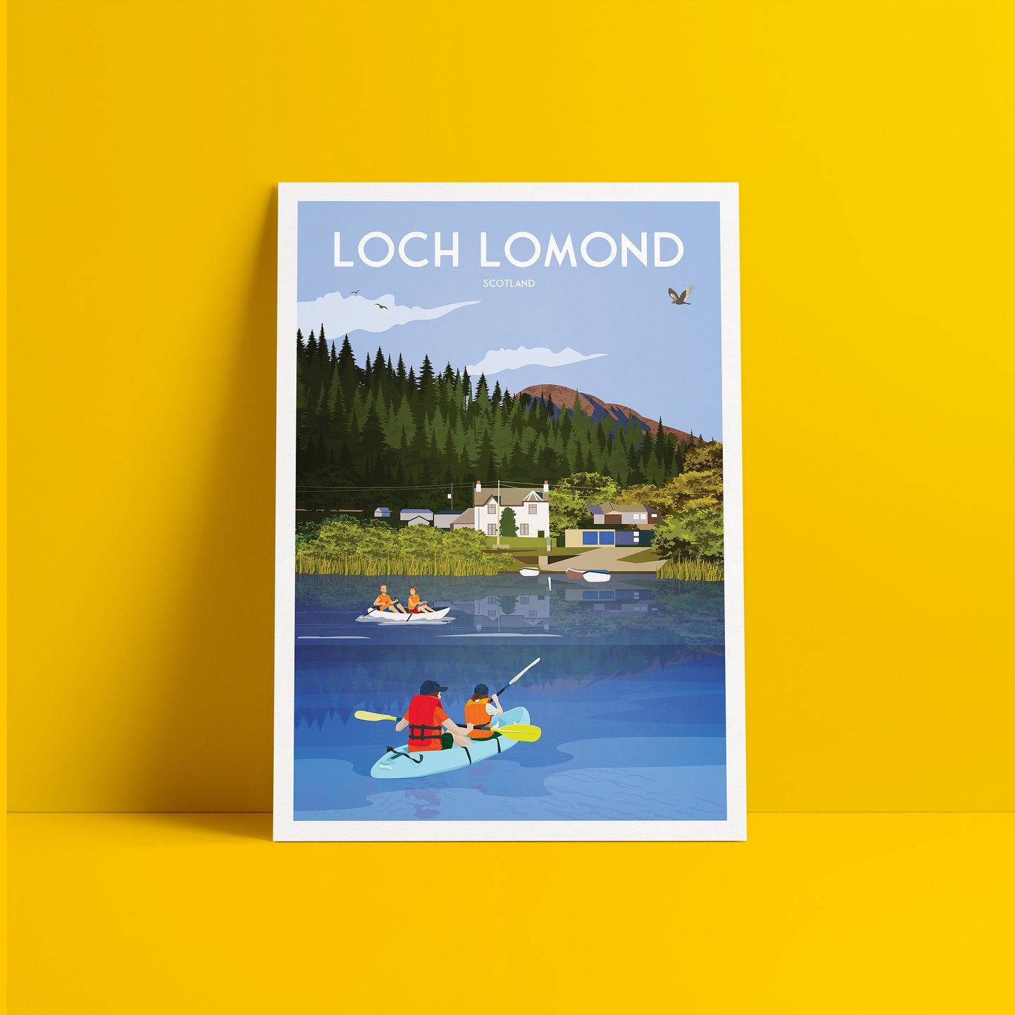 Loch Lomond Print - Scottish Travel Poster