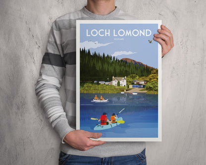 Loch Lomond Print - Scottish Travel Poster