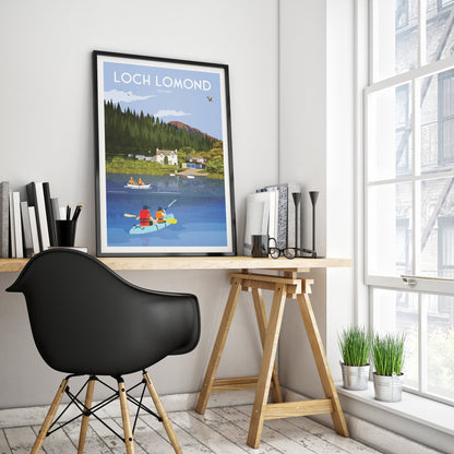 Loch Lomond Print - Scottish Travel Poster