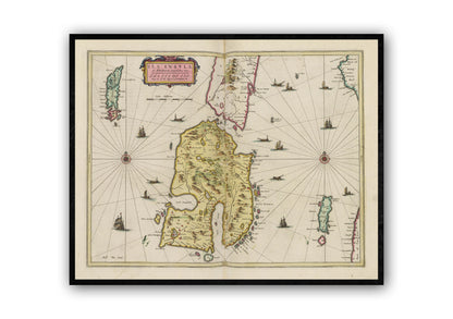 Isle of Islay Map | Old Antique Map | 1665 | Old Map Wall Print| Poster Wall Art|Wall Art |Scottish Maps| Vintage Print