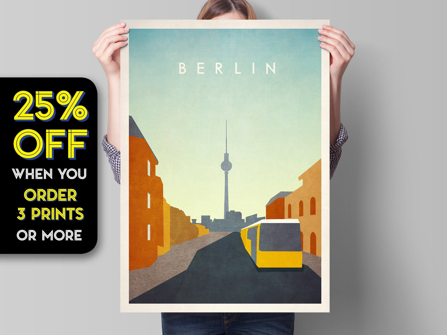 Berlin Print, Germany Travel Poster, (Deutschland, Germany, Berlin poster, Minimalist Germany print, German gift, Father's Day)