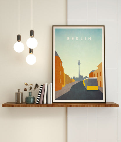 Berlin Print, Germany Travel Poster, (Deutschland, Germany, Berlin poster, Minimalist Germany print, German gift, Father's Day)