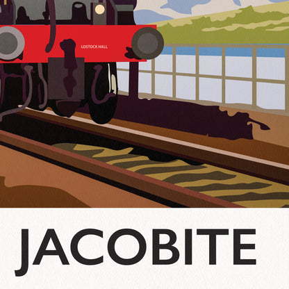 The Jacobite Steam Train Print -  Fort William - Ben Nevis - Loch Eil - West Highland Line - Scottish Art