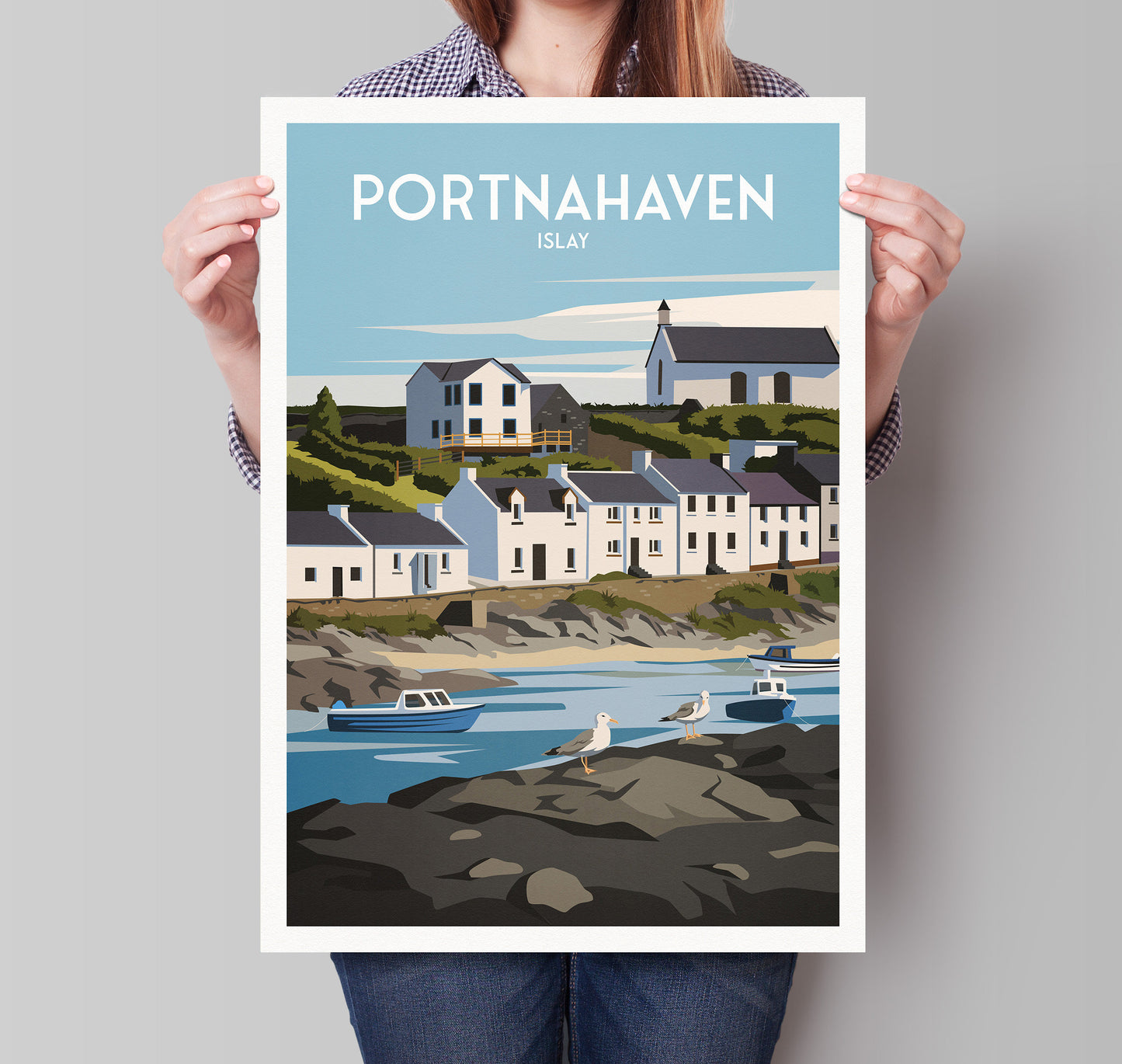 Portnahaven Print - Isle of Islay - Inner Hebrides - Scotland - Portnahaven Harbour - Wall Art - Wedding gift