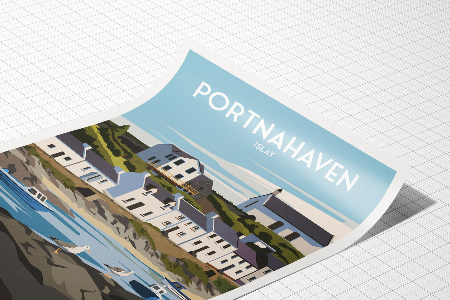 Portnahaven Print - Isle of Islay - Inner Hebrides - Scotland - Portnahaven Harbour - Wall Art - Wedding gift