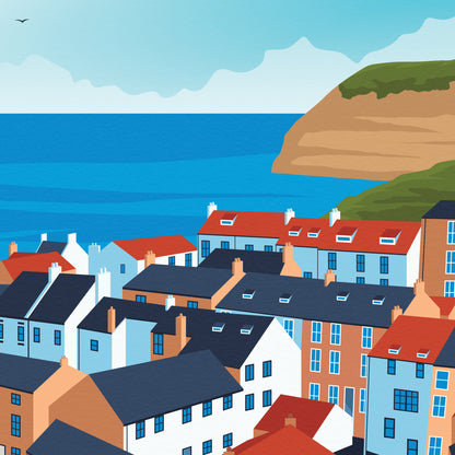 Staithes Print | Yorkshire Wall Art | Staithes Poster | Travel Poster Gift | Wedding gift | Birthday Present