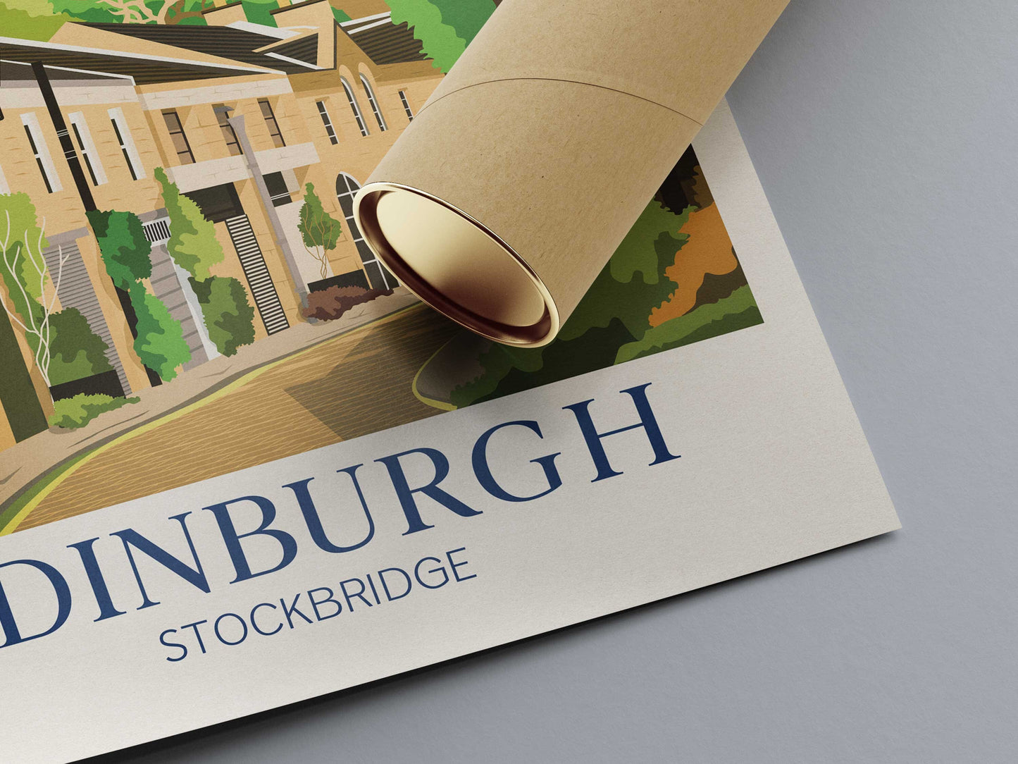 Edinburgh Travel Poster, Circus Lane, Stockbridge, Scotland, Edinburgh Wall Art