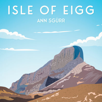 Isle of Eigg Print, An Sgùrr - Scotland Wall Art - Scottish Islands