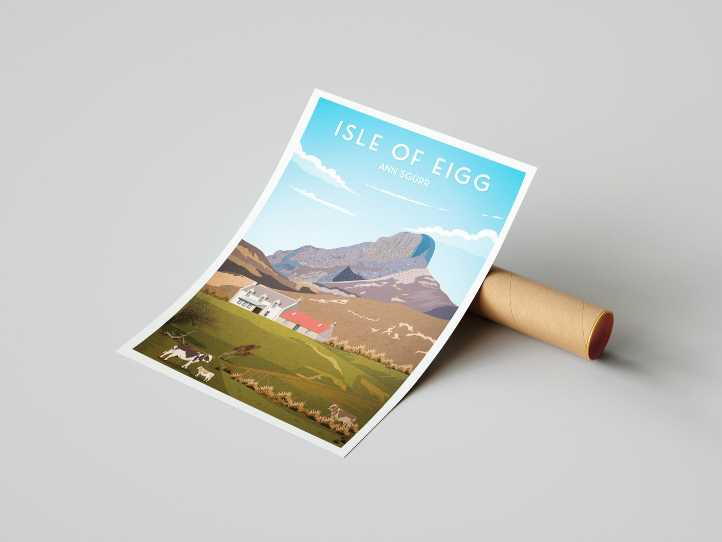 Isle of Eigg Print, An Sgùrr - Scotland Wall Art - Scottish Islands