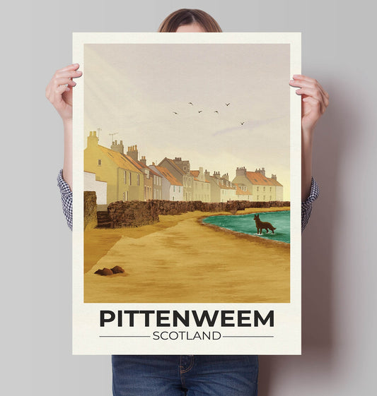 Pittenweem Travel Poster - Fife Wall Art - East Neuk Print