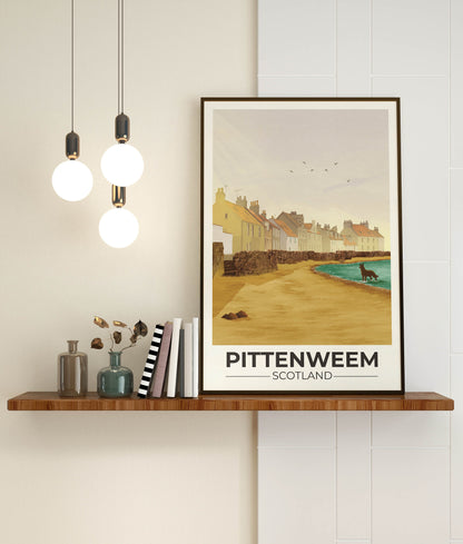 Pittenweem Travel Poster - Fife Wall Art - East Neuk Print