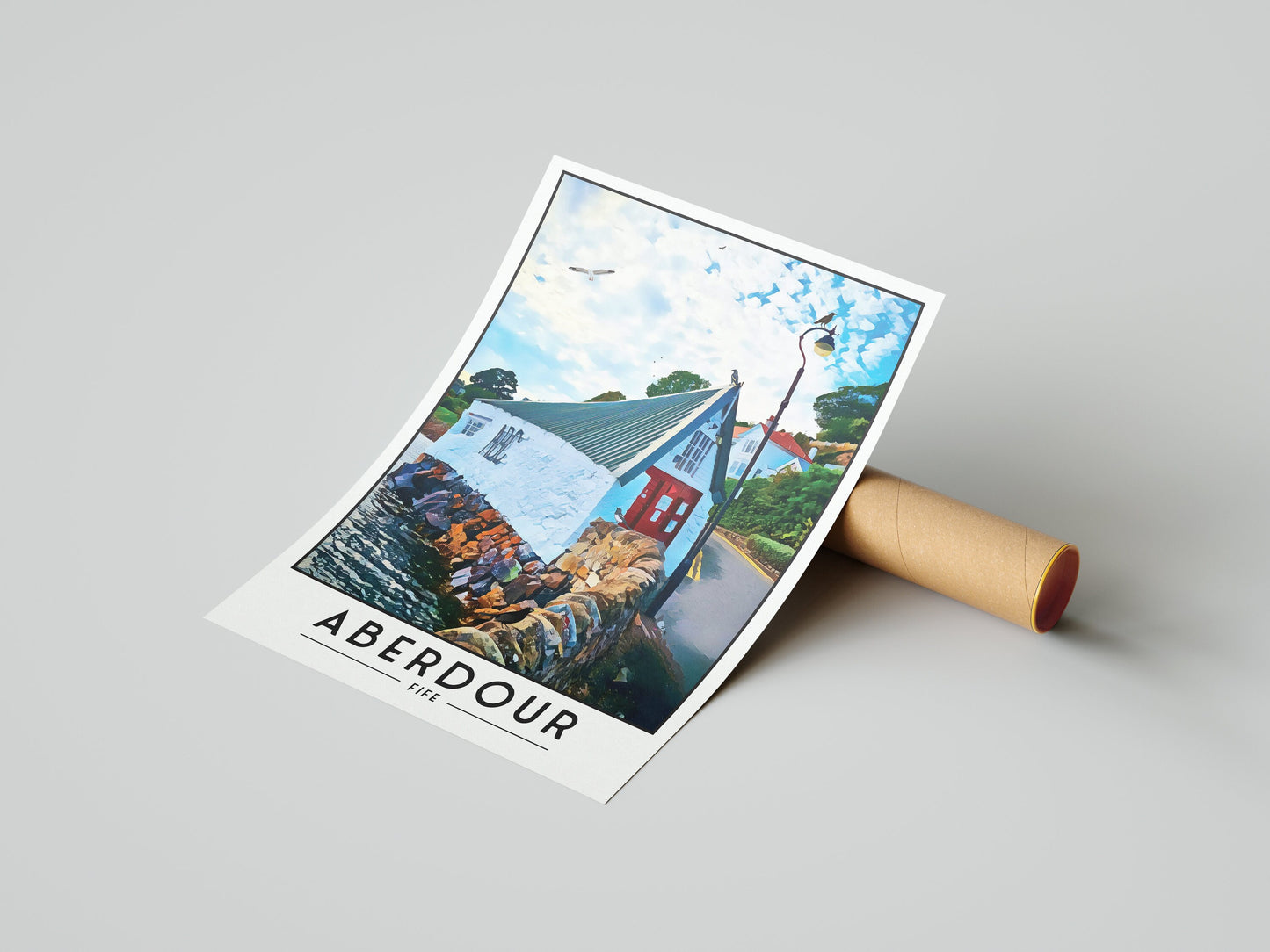 Aberdour Print - Fife Coastal Path - Aberdour Boat Club - Black Sands Beach - Scotland Wall Art