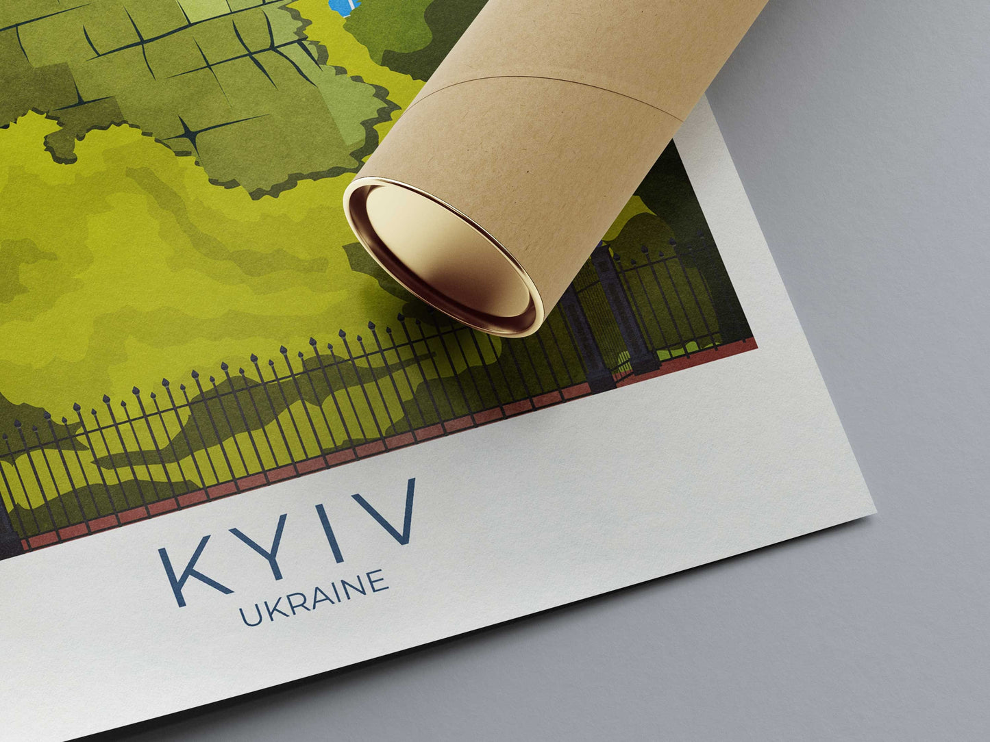 Ukraine Travel Poster - Kyiv Wall Art - Kiev Print - Ukranian Art