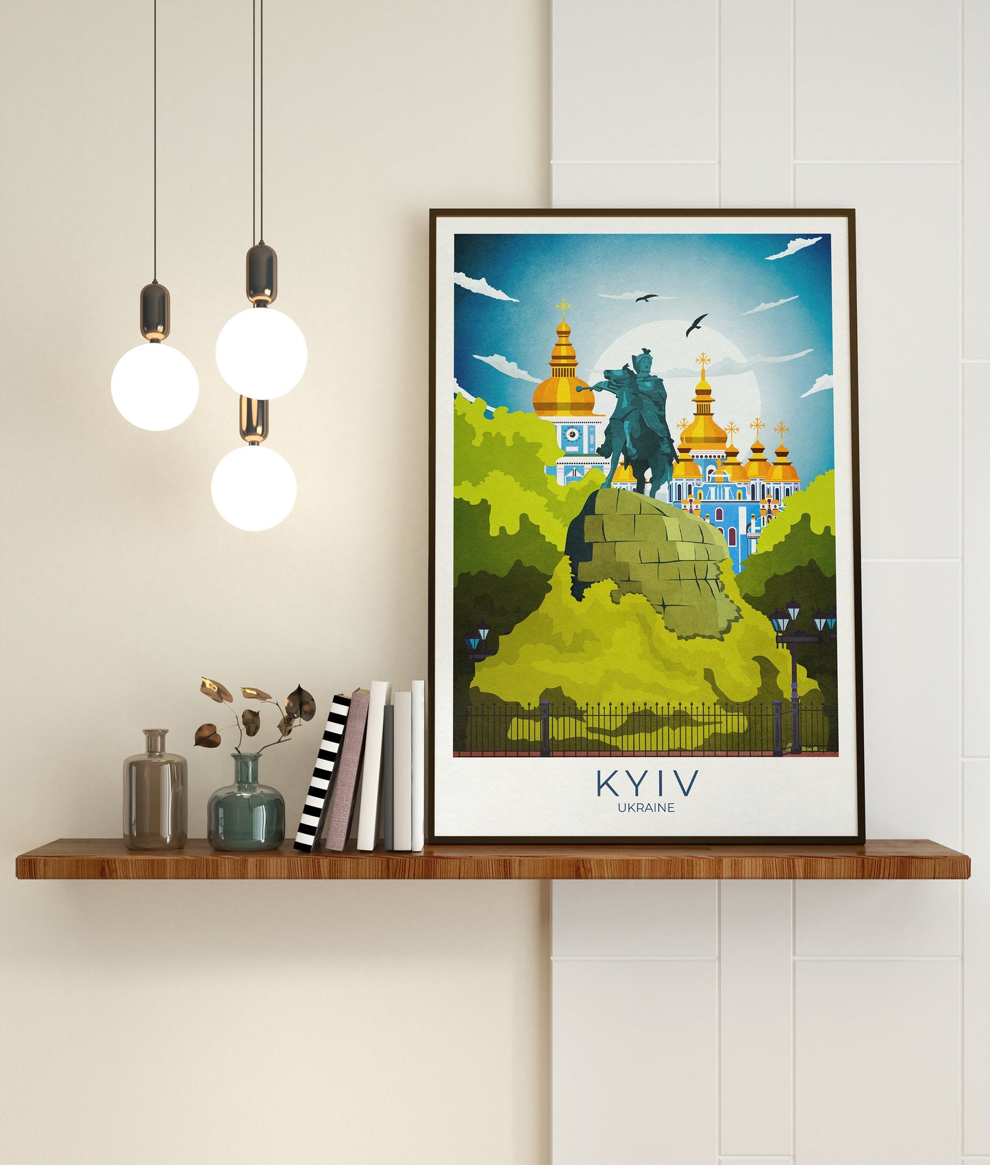 Ukraine Travel Poster - Kyiv Wall Art - Kiev Print - Ukranian Art