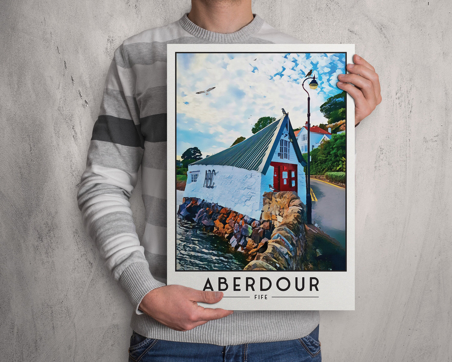 Aberdour Print - Fife Coastal Path - Aberdour Boat Club - Black Sands Beach - Scotland Wall Art