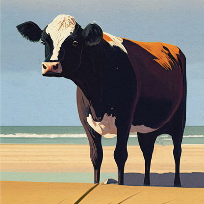 Tentsmuir Print - Cows on Tentsmuir Beach - Fife