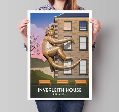 Inverleith House Print - Edinburgh Botanic Gardens - Scotland Art - Travel Poster - Home Decor - Edinburgh Royal Botanic Gardens