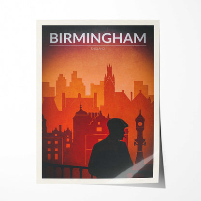 Birmingham Travel Poster - Vintage / Retro / Minimal - Birmingham Poster,Birmingham Art