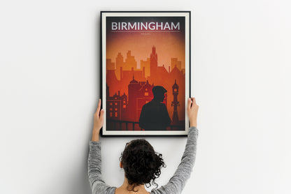 Birmingham Travel Poster - Vintage / Retro / Minimal - Birmingham Poster,Birmingham Art