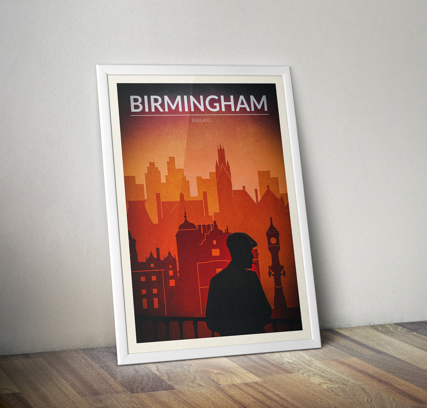 Birmingham Travel Poster - Vintage / Retro / Minimal - Birmingham Poster,Birmingham Art