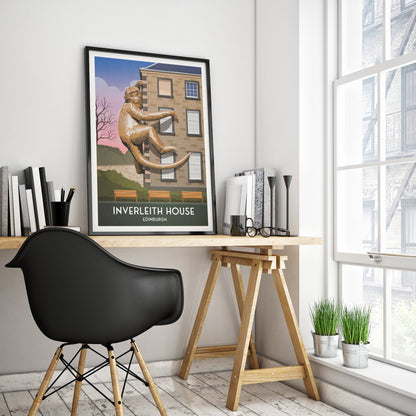 Inverleith House Print - Edinburgh Botanic Gardens - Scotland Art - Travel Poster - Home Decor - Edinburgh Royal Botanic Gardens