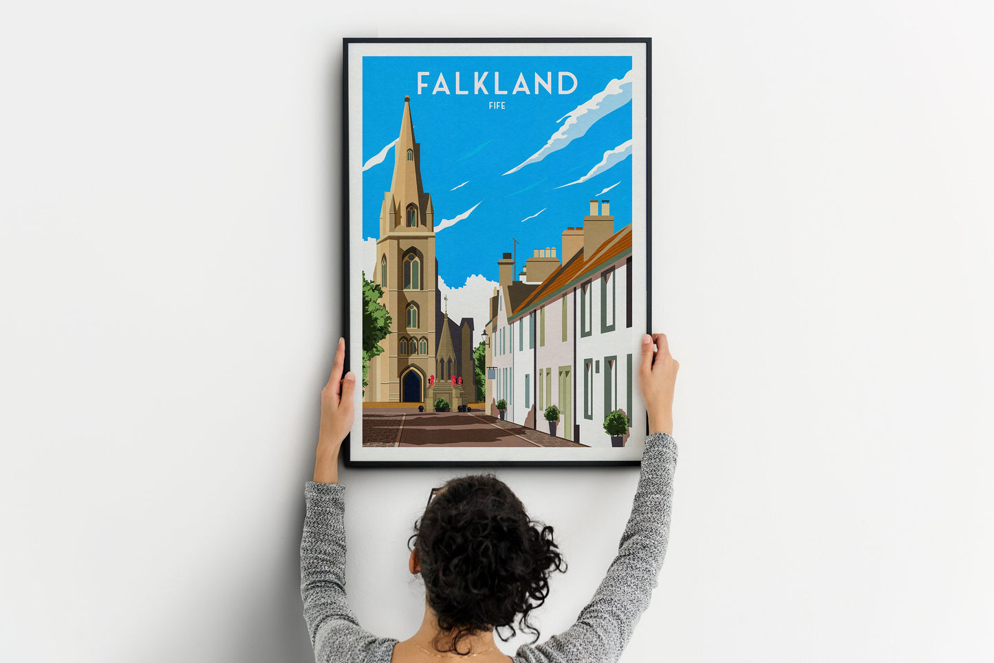 Falkland Travel Poster - Fife Wall Art Print