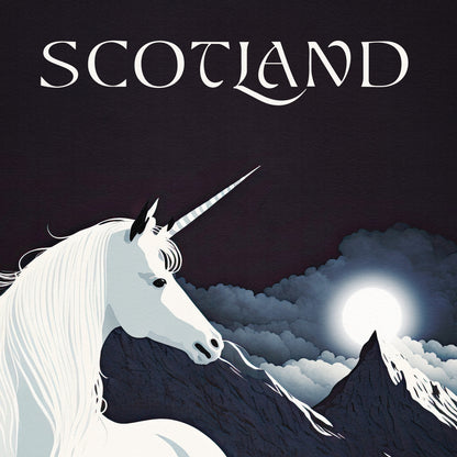 Scotland Unicorn Print | Mythical Creature | Scottish Highlands |  Scottish Gift | Birthday Present | Home Decor Artwork