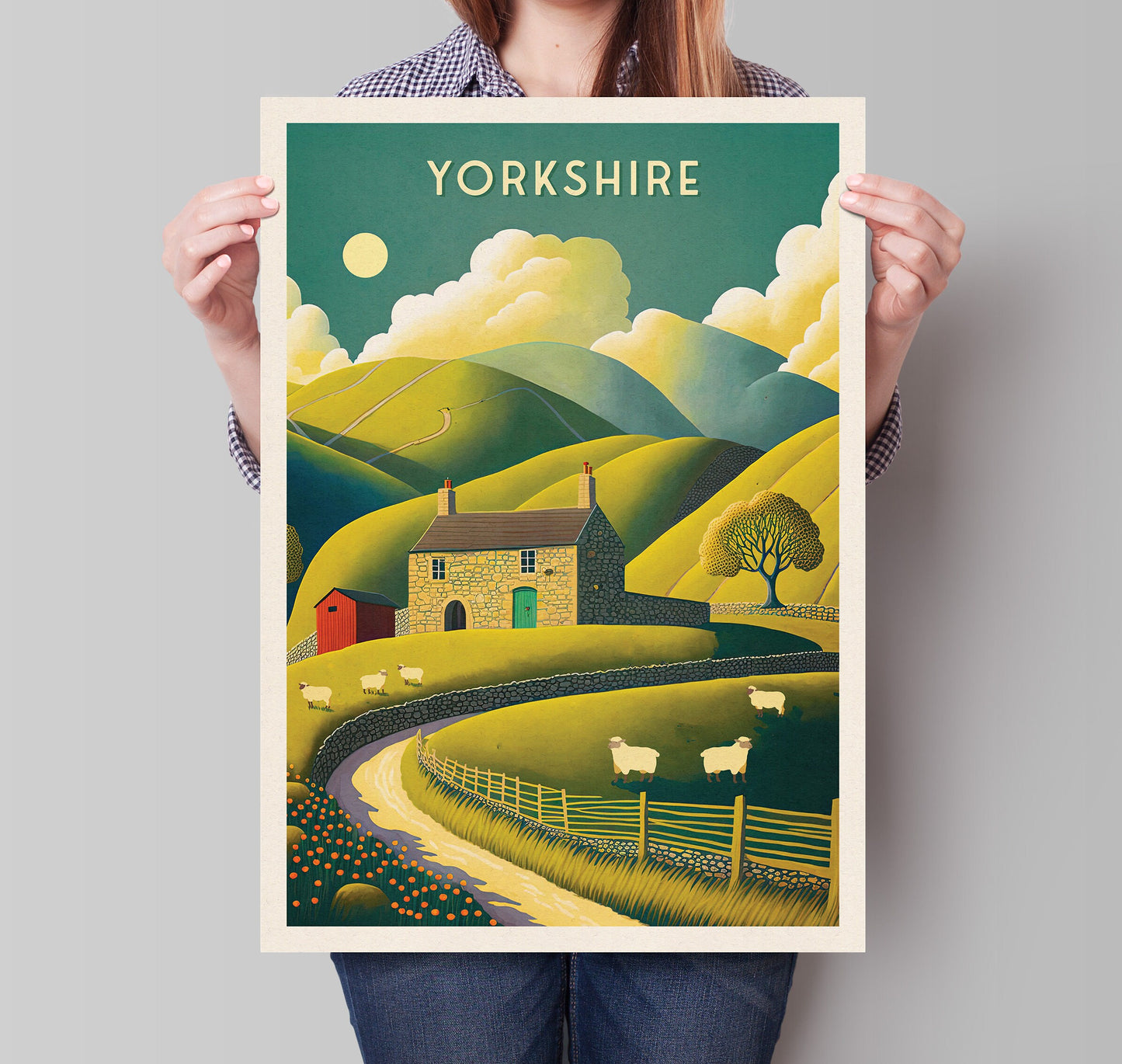 Yorkshire Dales Print | National Park Travel Poster | Yorkshire Dales Poster | Gift | Birthday Present | Home Decor Artwork