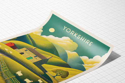 Yorkshire Dales Print | National Park Travel Poster | Yorkshire Dales Poster | Gift | Birthday Present | Home Decor Artwork