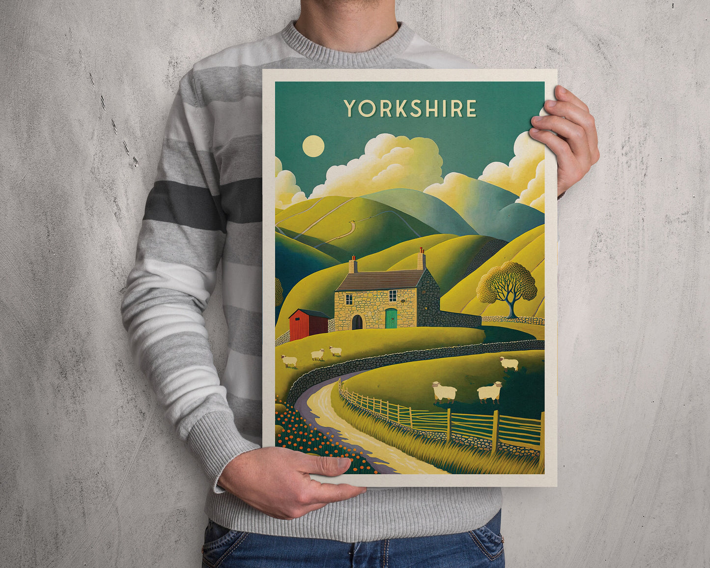 Yorkshire Dales Print | National Park Travel Poster | Yorkshire Dales Poster | Gift | Birthday Present | Home Decor Artwork