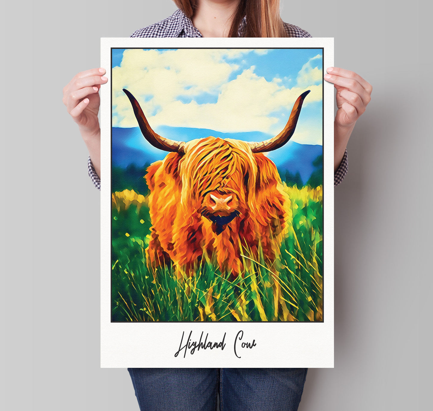 Highland Cow Print - Highland Coo - Hairy Coo - Scottish Poster - Scotland Wall Art - Scottish Gift