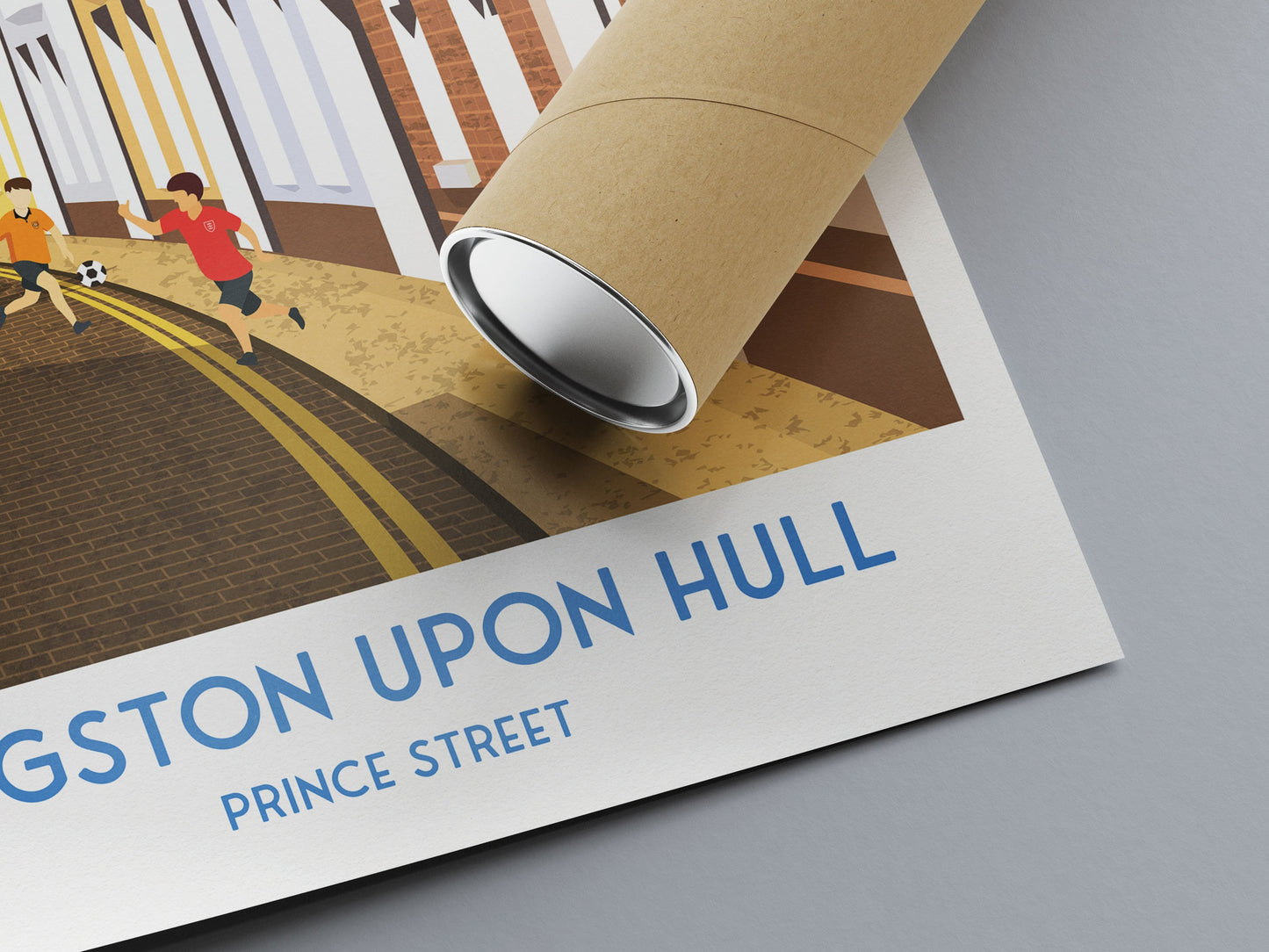 Kingston Upon Hull Print - Prince Street - East Riding Of Yorkshire - English Travel Poster