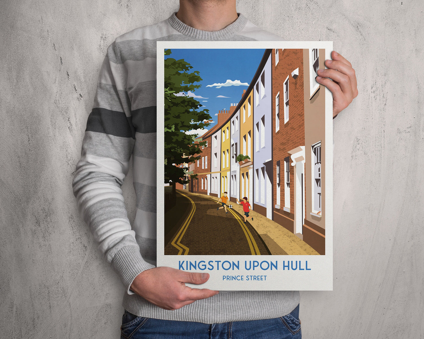 Kingston Upon Hull Print - Prince Street - East Riding Of Yorkshire - English Travel Poster