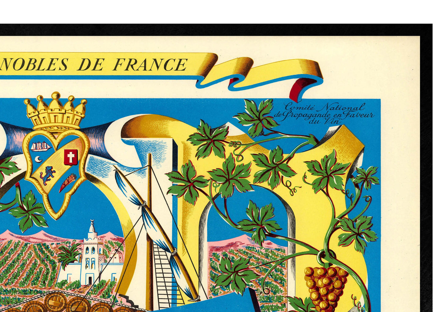 Map of French Wines, Algeria, The Vineyards of France , Wines of Algeria, Les Vignobles de France. Vins d'Algerie