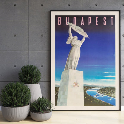 Budapest Travel Poster - Hungarian Wall Art - Hungary Gift