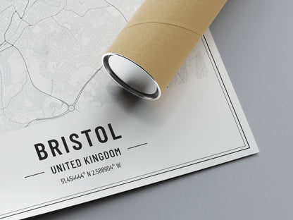 Bristol map / Bristol Map Art Print / Bristol print / Bristol art / Bristol gift Vintage / Retro / Minimal / Gift For Him / Gift for Her