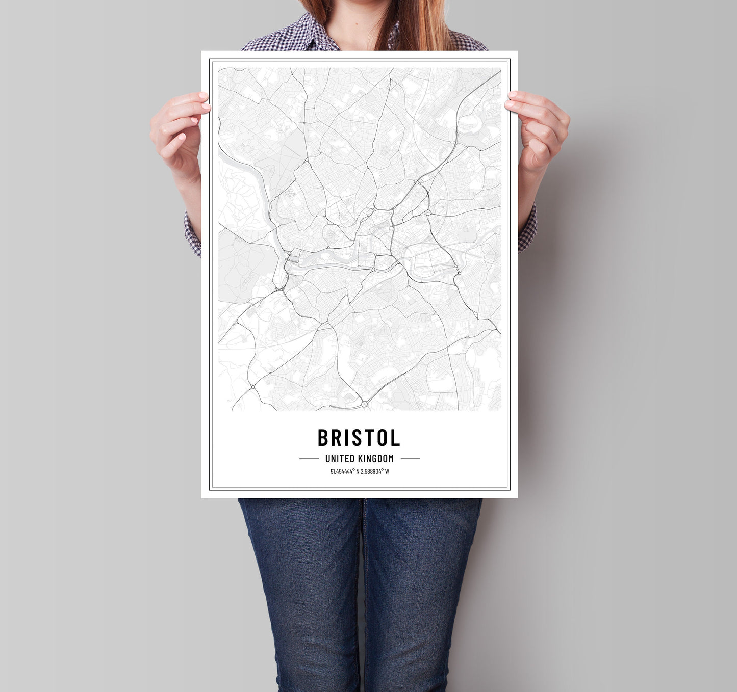 Bristol map / Bristol Map Art Print / Bristol print / Bristol art / Bristol gift Vintage / Retro / Minimal / Gift For Him / Gift for Her